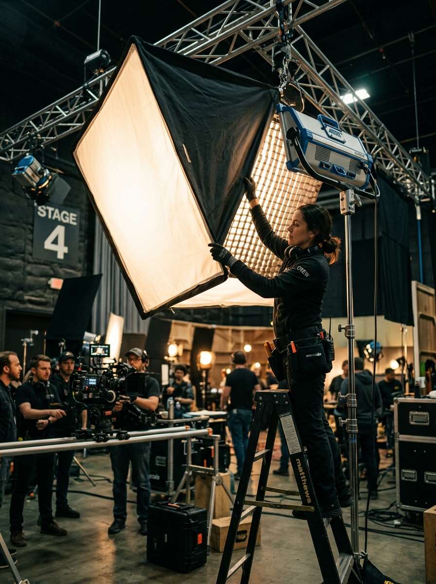 Camera and lighting setup
